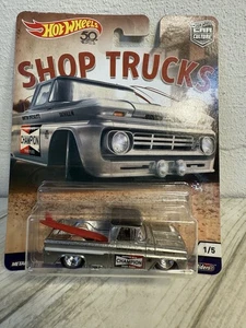 Hot Wheels - Car Culture Shop Trucks - Custom '62 Chevy Pickup - Champion Silver - Picture 1 of 4