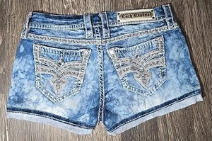 Size 28 Rock Revival Hanaya Womens Shorts Rare - Picture 1 of 7