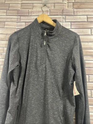 Kyodan Outdoor womens XL  Jacket 1/4 Zip  Golf Soft  Black Thumbholes Ladies NWT - Image 1 of 4