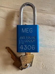 American Lock A1106 colore blu--(A) 5 pin - Foto 1 di 1