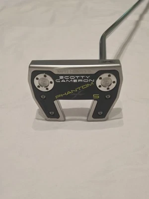 Паттер Scotty Cameron Phantom x 5 35 дюймов со стальным стержнем с чехлом на головку мужской - Изображение 1 из 4