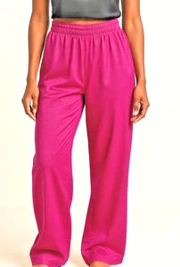 Vintage Women Sz 2 Repetto Paris 80s Bold Hot Pink Parachute Pants Barbiecore - Picture 1 of 9