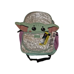 Nwt Disney Mandalorian 17" Backpack Laptop Sleeve Reflective Water Resistant Adj - Picture 1 of 7