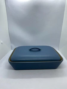 Cazuela/plato para servir Denby Echo cubierta azul - gres - hecho en Inglaterra - Imagen 1 de 7