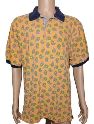 Chaps Ralph Lauren Shirt Men's XL Orange Green Purple Vintage Polo Golf 80's  T3 - Image 1 of 4