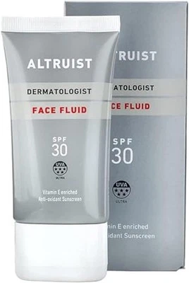 Altruist Dermatologist Sunscreen Fluid SPF30 – Superior 5star UVA protection...