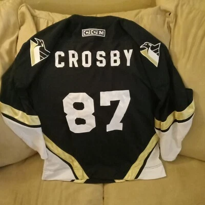 Camiseta De Colección Sidney Crosby Negra Pittsburg Penguins Ccm Juvenil L/xl Foto 1 de 4