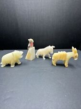 Lot Of 4 Onyx Carved Animals 