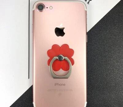 360 Rotating Cell Phone Finger Ring Stand Holder Transparent All Colors Simple - Image 1 of 4