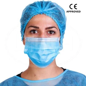 Pack of 50 100 Disposable Non Surgical Face Mask Mouth Mask 3 Ply Ear Loop - Picture 1 of 8