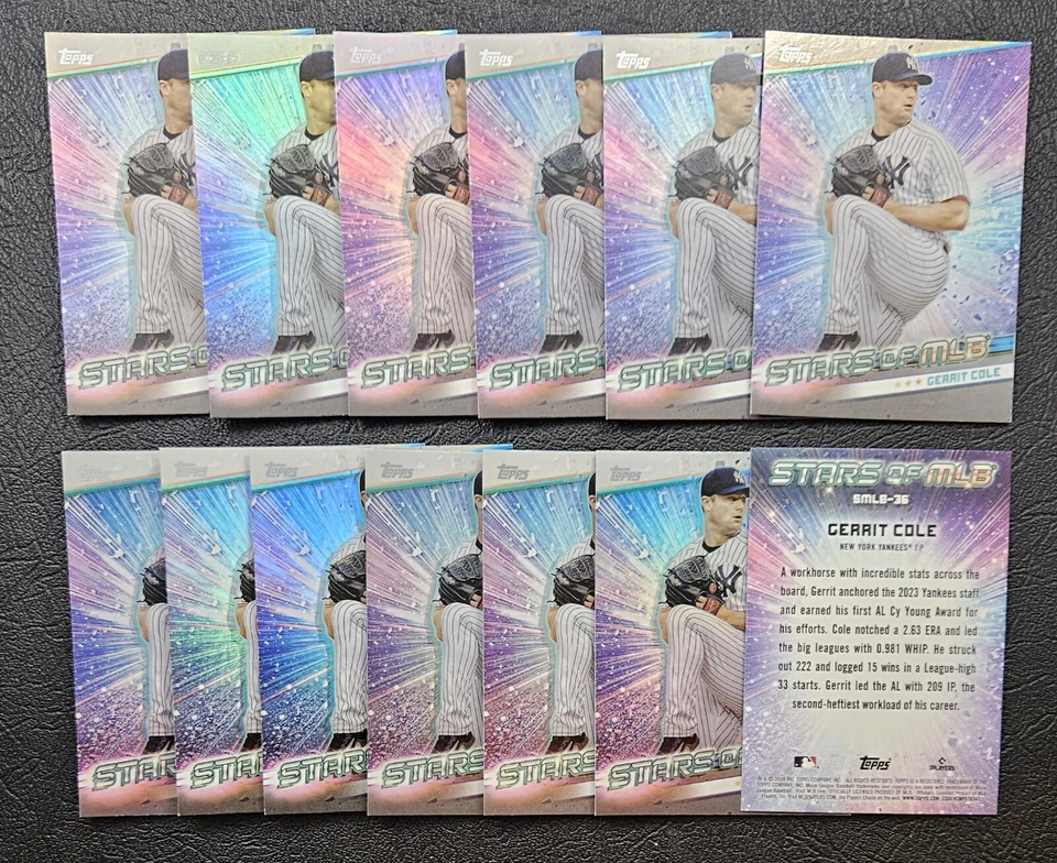 2024 Topps Series 2 Gerrit Cole #SMLB-36 13 Card Lot - NY Yankees - Image 1 of 1