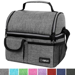 Insulated Lunch Bag For Men Women Thermos Cooler Adults Tote Leakproof Lunch Box - Picture 1 of 63