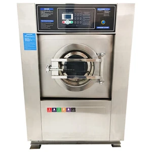 220V Commercial Automatic Washing Machine Washing Dewatering Drying All-in-one - Picture 1 of 17