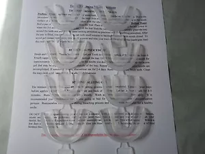 8 CUSTOM MOLD MOUTH TRAYS For Teeth Whitener Bleaching Whitening - Picture 1 of 2