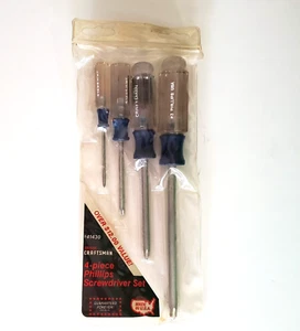 USA Craftsman 4pc Phillips screwdriver set 9-41430 NOS 2.5in 3in 4in 6in - Picture 1 of 4