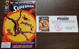 The Adventures of Superman (1987) #480 SIGNED by Bob McLeod with Notarized WOS - Picture 1 of 5