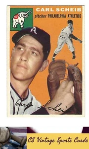 1954 Topps #118 Carl Scheib - Imagen 1 de 2