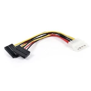 6 in. SATA Serial ATA Splitter Power Cable (1 X 5.25 to Two (2) 15pin SATA Power - Picture 1 of 3