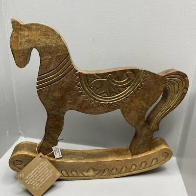 Decorative Wooden Rocking Horse 15” Tall - Image 1 of 4