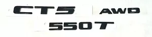 CADILLAC CT5 550T AWD PAQUETE EMBLEMA NEGRO DE FÁBRICA GM INSTALACIÓN NEGRO BRILLO - Imagen 1 de 1