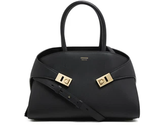 FERRAGAMO Hug kleine schwarze Leder Henkeltasche neu - Bild 1 von 3