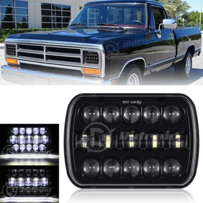Faro LED 7x6 5x7 haz sellado alto/bajo para camioneta Dodge W100 W150 W250 W350 Foto 1 de 4