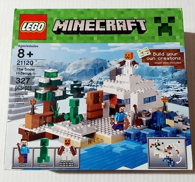 Minecraft Lego 21120 The Snow Hideout 327 Piece Building Set Sealed 2015 - Image 1 of 4