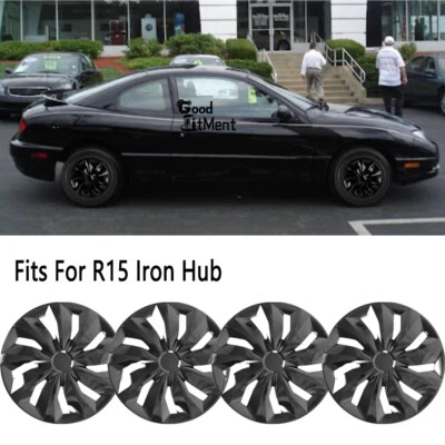 For Pontiac Sunfire 1995-05 Set of 4 15" Tire Hub Caps Wheel Cover R15 Steel Rim Foto 1 de 4