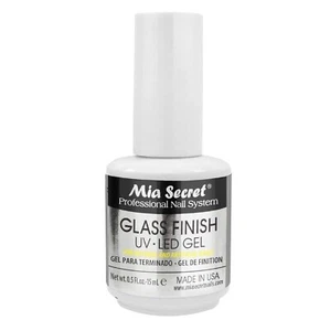 Capa superior de gel con acabado de vidrio UV/LED 0,5 OZ Mia Secret - Imagen 1 de 7