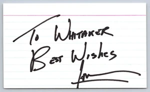 Iman Signed Index Card - Supermodel - Actress - Picture 1 of 2