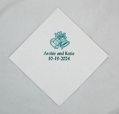 500 personalized cocktail napkins wedding birthday graduation bridal shower - Image 1 of 4