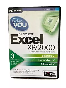 Teaching You Microsoft Excel XP/2000 PC CD-ROM Complete Tutorial Course Training - Picture 1 of 3