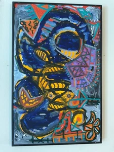 David Rodgers 20thC.) Founding Member East Village Neo-ExpressionIst Movement - Picture 1 of 10
