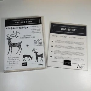 Stampin Up Lot 147728 Dashing Deer Stamp 147915 Detailed Deer Dies Christmas - Picture 1 of 7