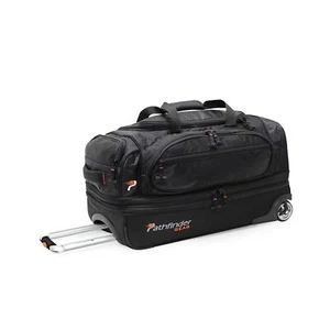 Pathfinder Gear 26 Inch Rolling Drop Bottom Duffel, Black, One Size - Picture 1 of 9