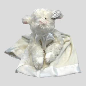 Bearington Baby Plush Ivory Bear Security Blanket/Lovey “Blessed”/Cross 2002 NWT - Picture 1 of 13