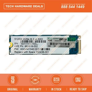 KXG60ZNV512G-HP    HPE 512GB NVMe RI M.2 2280 ET SSD - Picture 1 of 2