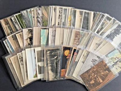 US STAMPS Awesome Lot of (75) Different Early 1900's Picture Post Cards MINT & U - Image 1 of 4
