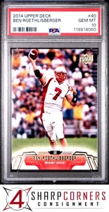 Ben Roethlisberger Steelers Pop 3 2014 cubierta superior #40 PSA 10 - Imagen 1 de 2