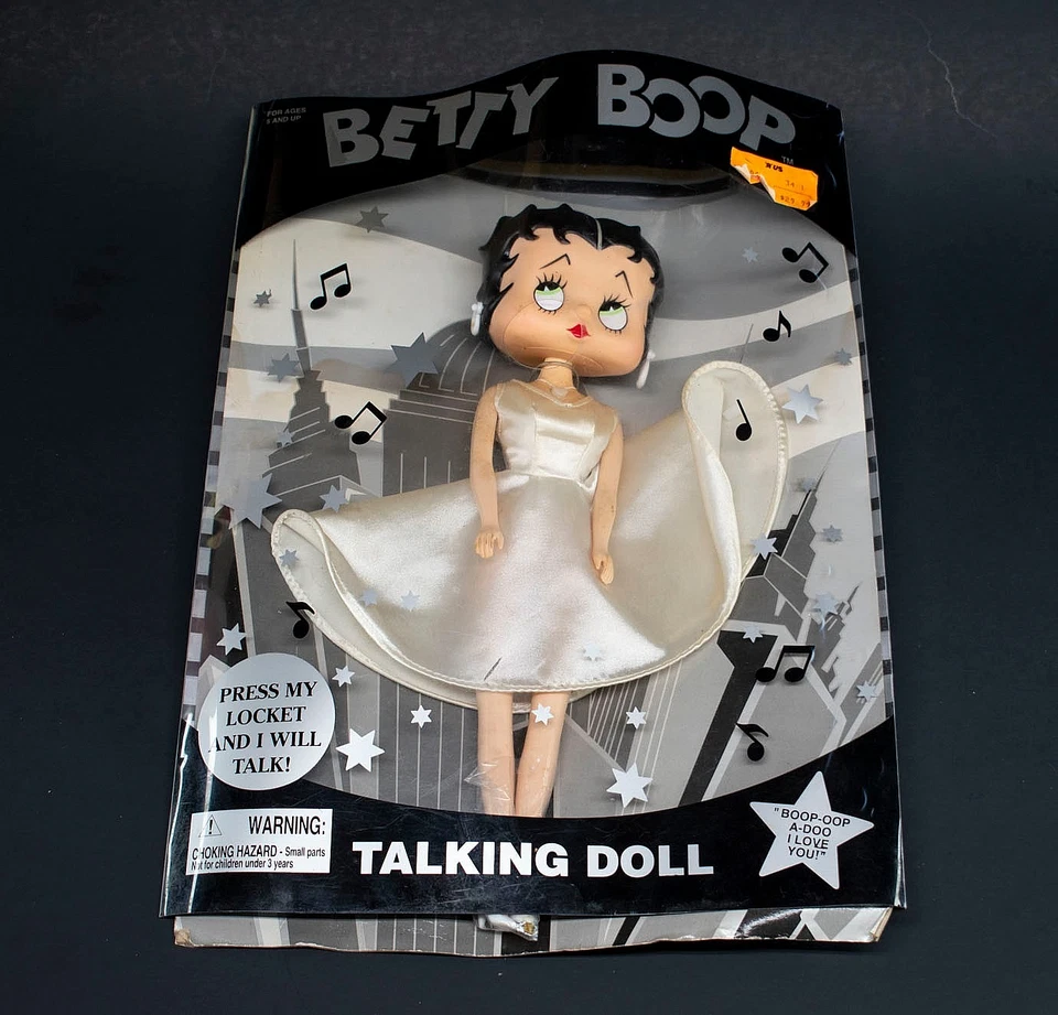 Muñeca parlante Betty Boop 12" vintage 1998 versión falda corta blanca Foto 1 de 4