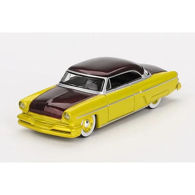 Mgt00794-L 1/64 Lincoln Capri Hot Rod 1954 Lime Yellow Left Handle Die Cast Mini - Image 1 of 3