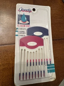Vintage Goody 2 Pack Hair Lift Picks Color Dip 1994 #58114 New Sealed - Picture 1 of 3