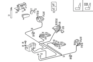 Genuine Mercedes-Benz Switch 124-820-87-10 - Picture 1 of 1
