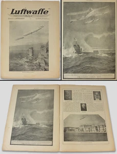 LUFTWAFFE magazine 1917 scarce original issue of rare German periodical zeppelin - Picture 1 of 9