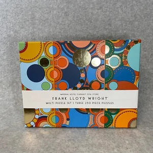 NEU! Frank Lloyd Wright Multi Puzzle Set 3 250 Teile Puzzle Oya Pier Schnitzerei - Bild 1 von 4