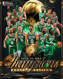 Boston Celtics 2024 NBA Finals Champions 8x10 NBA Basketball Photo - Picture 1 of 1