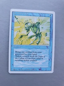 Reconstruction, MTG Revised /3rd Ed(1994) Common Blue Sorcery NM - Picture 1 of 2