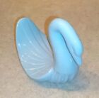 Vintage Sky Blue Ceramic Swan Towel Holder Chip 