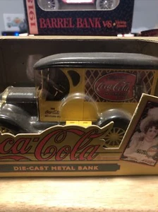 Ertl Coca Cola Diecast 1923 Yellow Delivery Van Metal Bank 1993 Old Fashioned - Picture 1 of 1