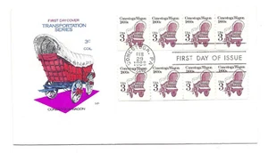 2252 3c Conestoga Wagon, Farnam, HF, (4+4) FDC  - Picture 1 of 1